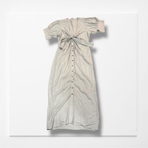 Vintage FREE PEOPLE Cream Button-Down Maxi Dress, Size Medium